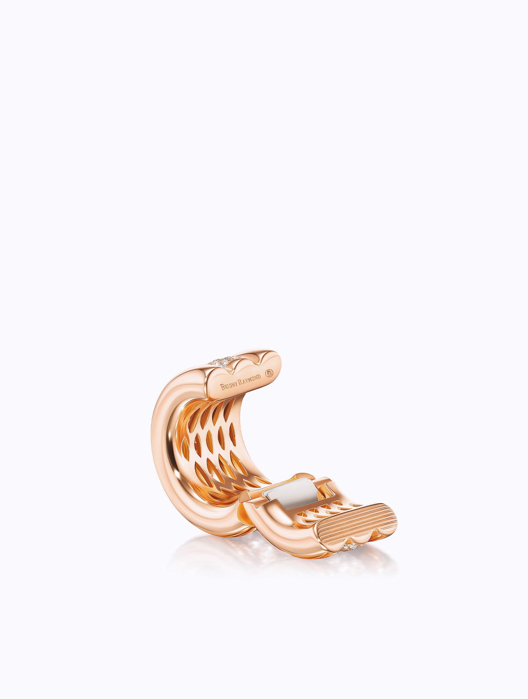 Sloan Triple Diamond & Gold Ear Cuff