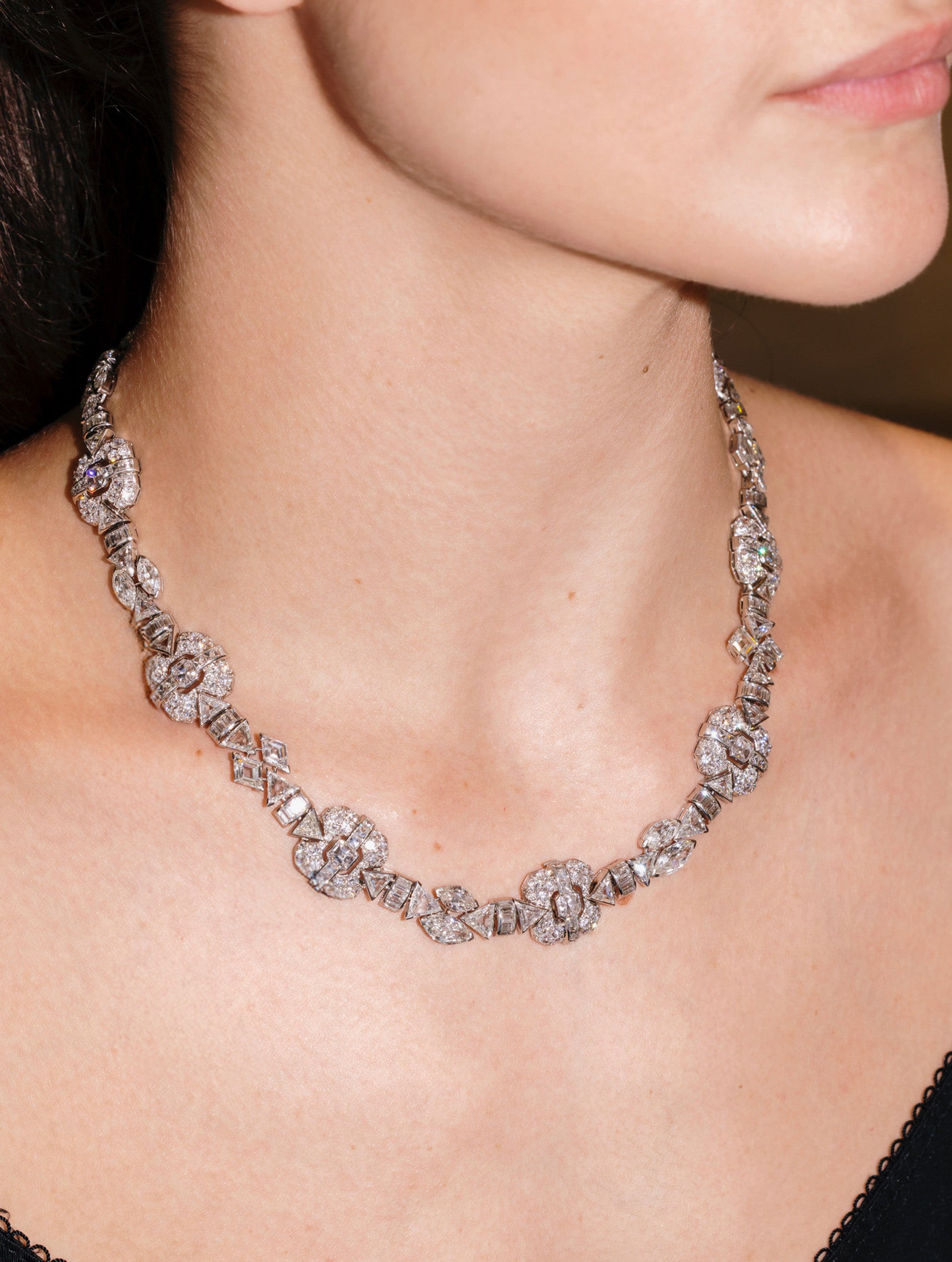 Art Deco Diamond Necklace, Circa 1930s