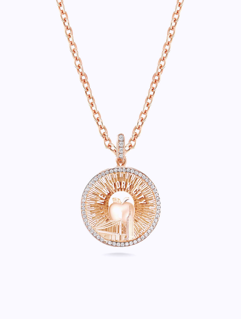 AURORA ALL DIAMOND NYC MEDALLION