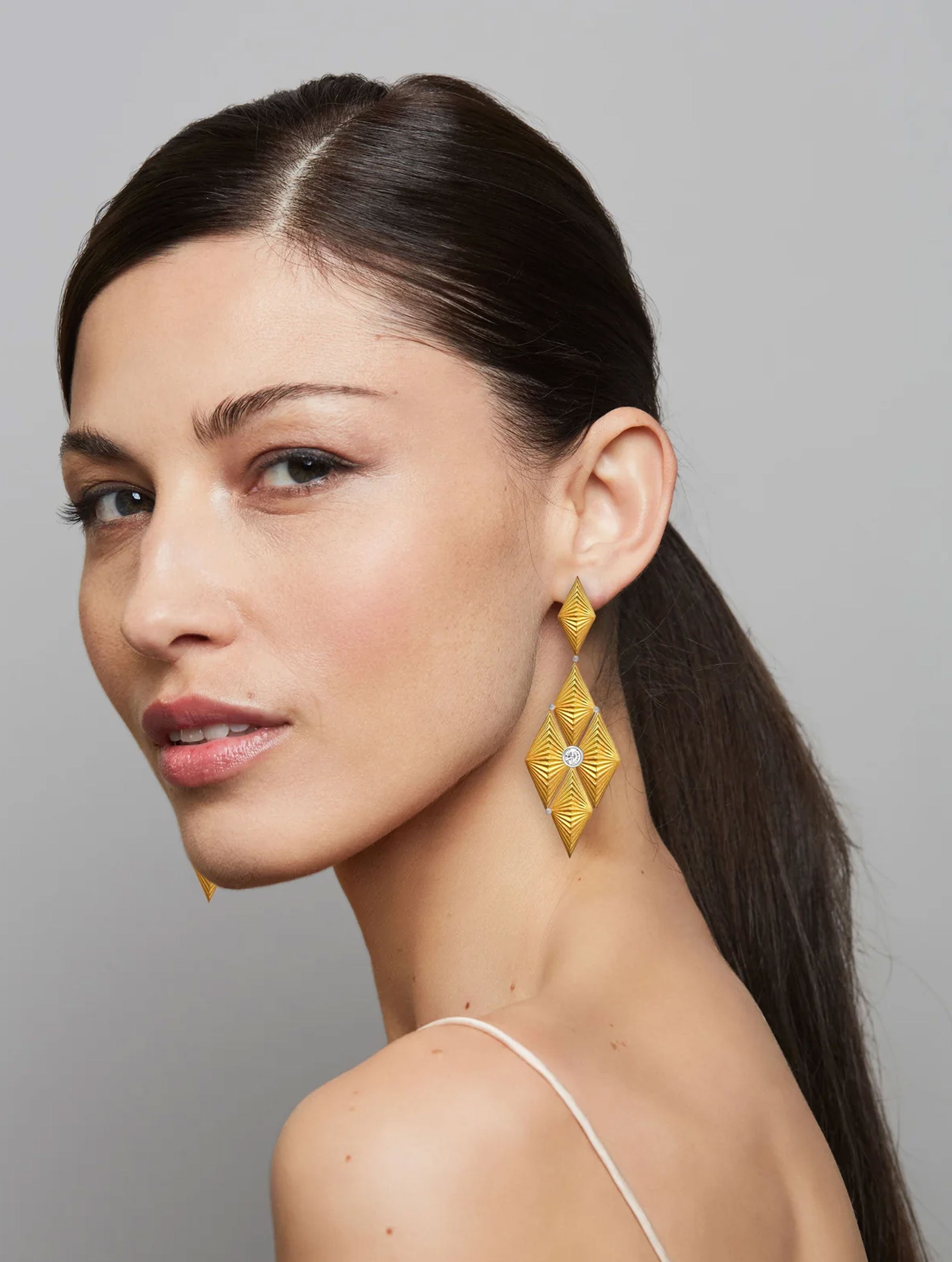 AURORA DIAMOND CASCADE EARRINGS
