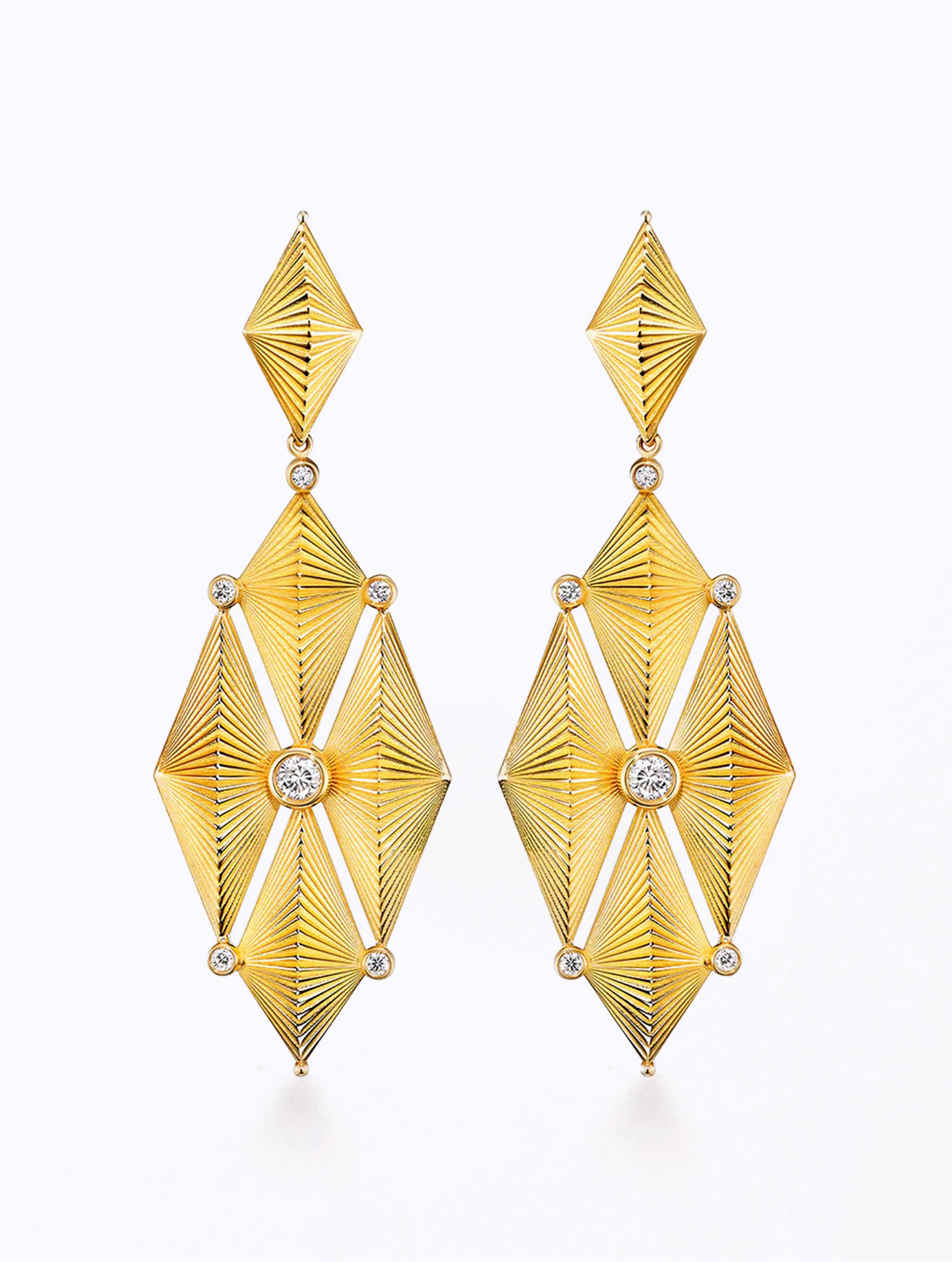AURORA DIAMOND CASCADE EARRINGS