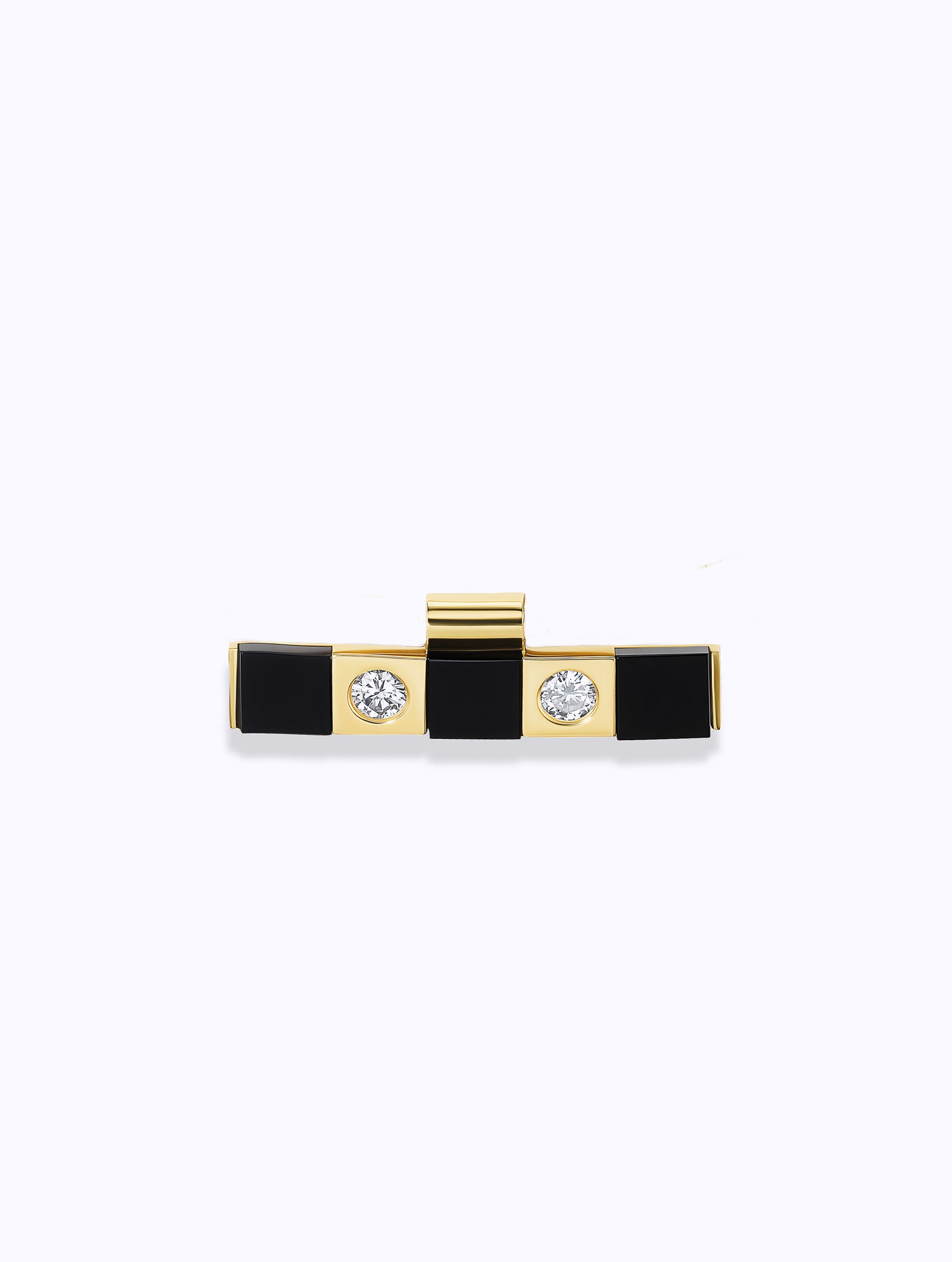 Carousel Onyx & Diamond Checkerboard Pendant
