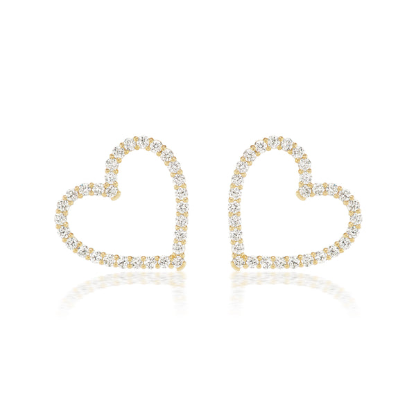 Diamond Confetti Sweetheart Earrings