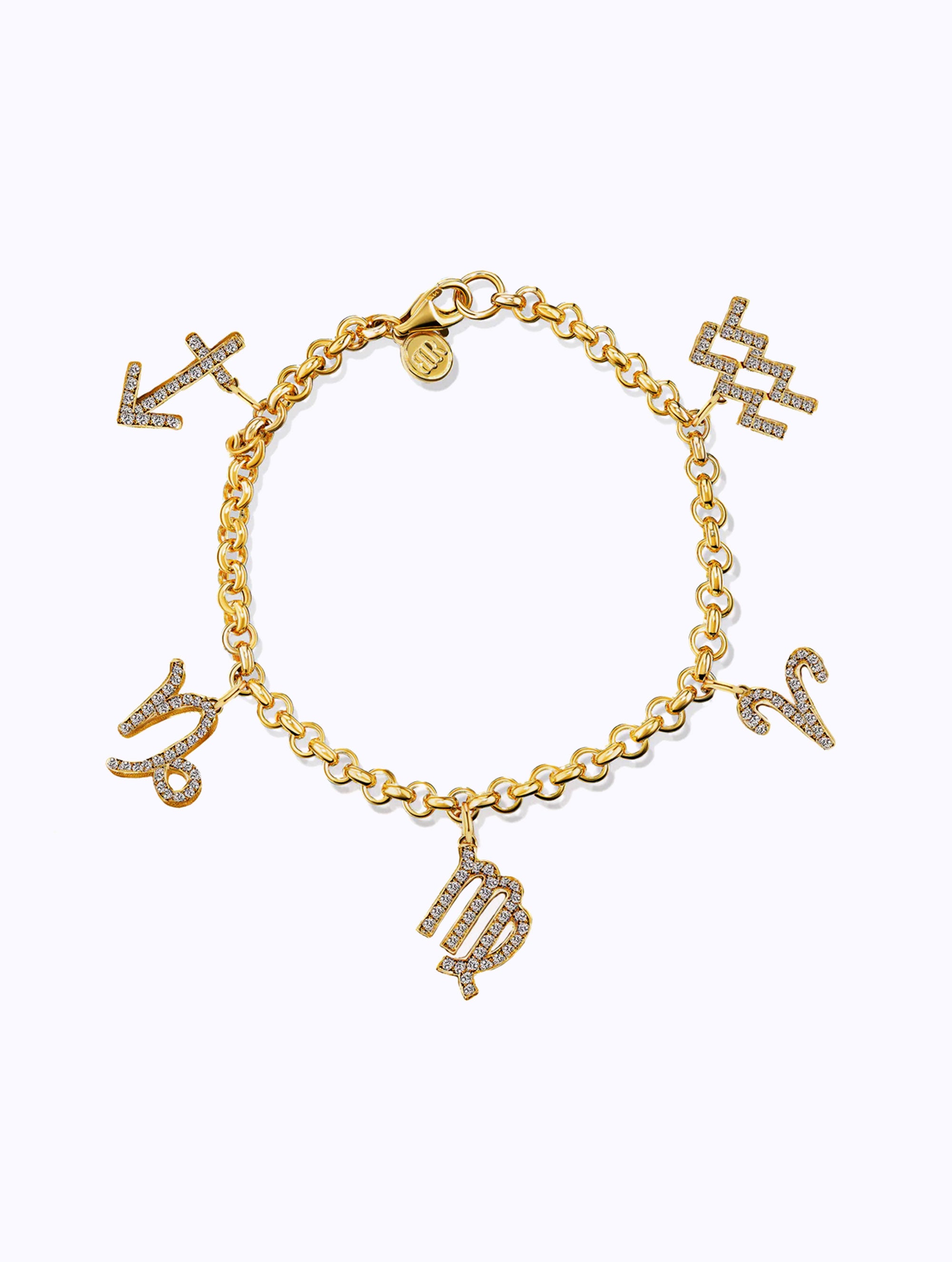 AURORA DIAMOND ZODIAC CHARM BRACELET
