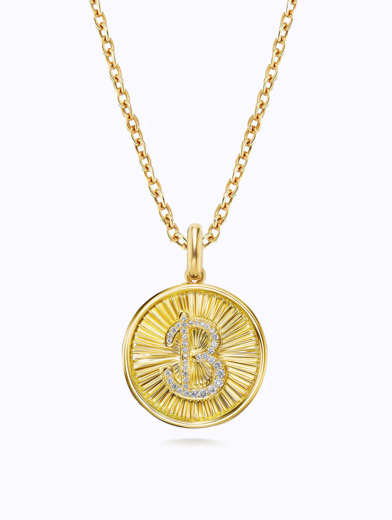 Classic Aurora Initial Medallion