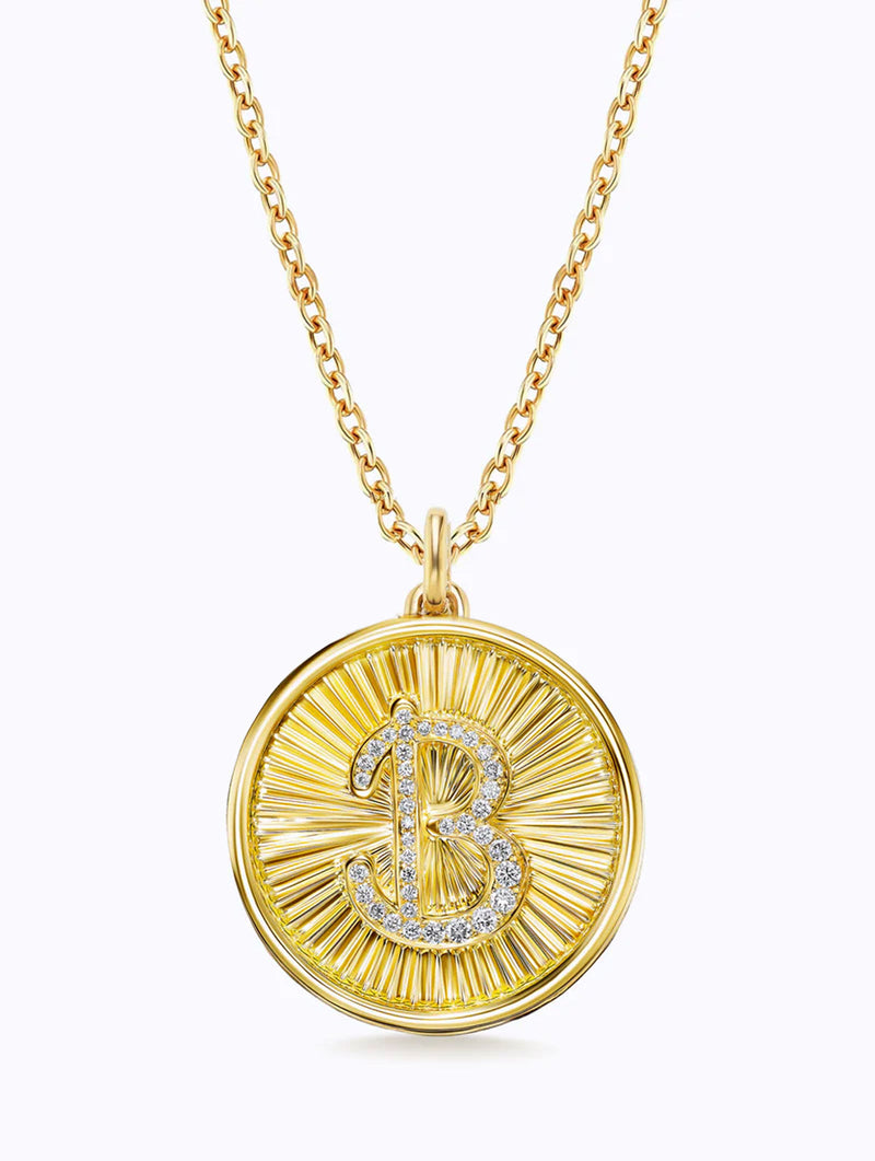 Classic Aurora Initial Medallion