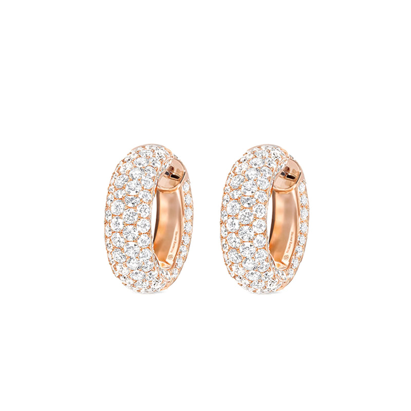 Sloan Pavé Diamond Huggie Hoop Earrings