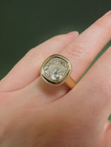 SLOAN CUSTION CUT DIAMOND SOLITAIRE RING