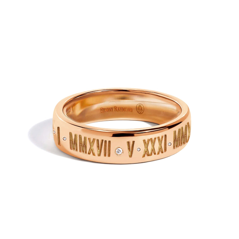 Roman Numeral Story Ring