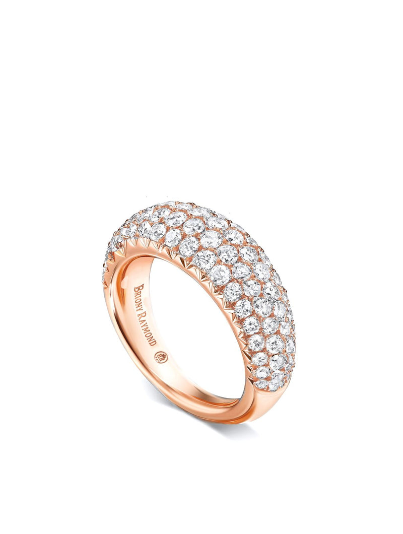 Slim Étoile Bombé Diamond Pinky Ring