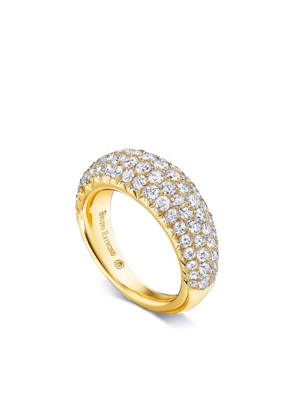 Slim Étoile Bombé Diamond Pinky Ring