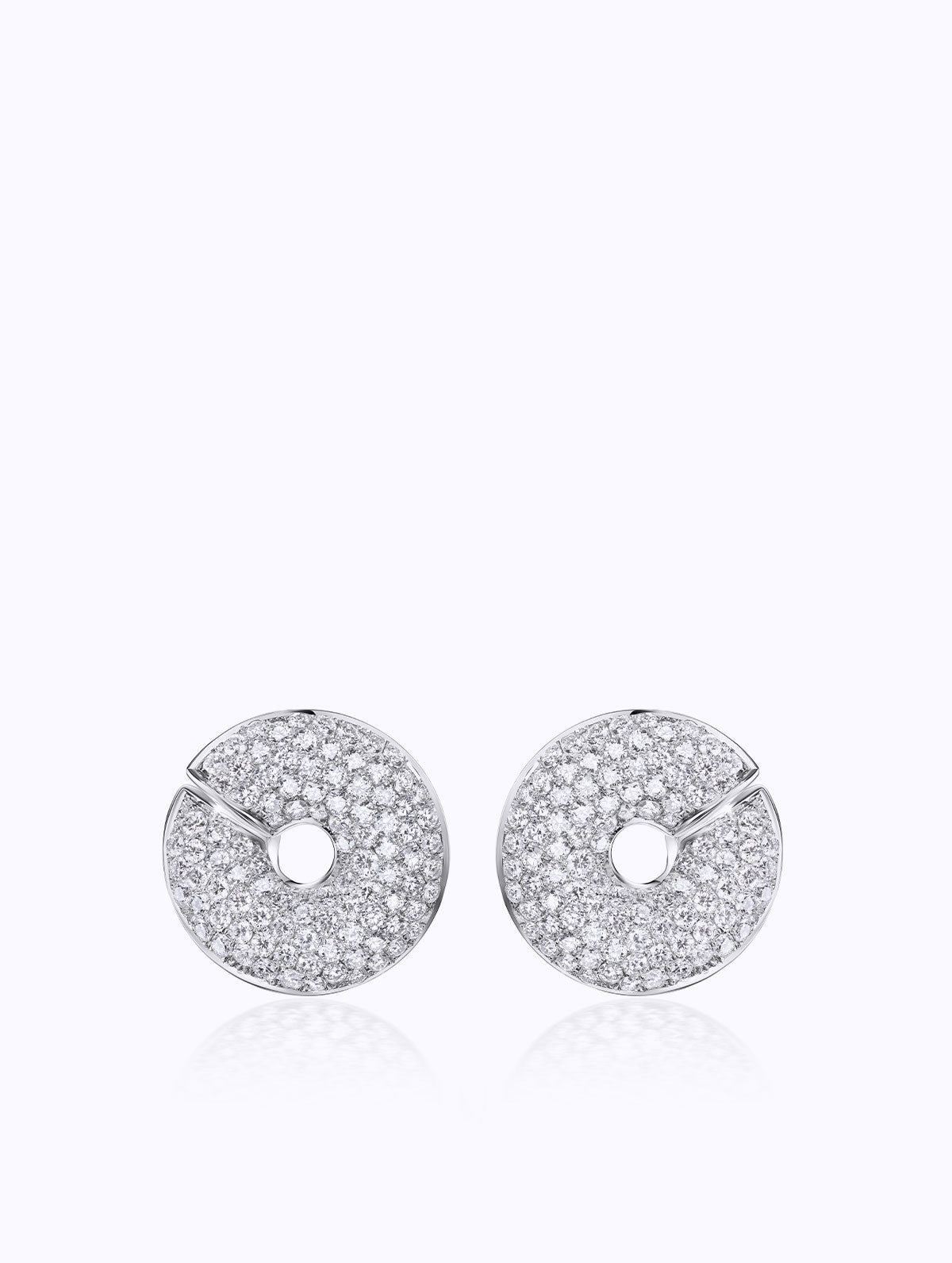 Sloan Pavé Diamond Swoop Earrings