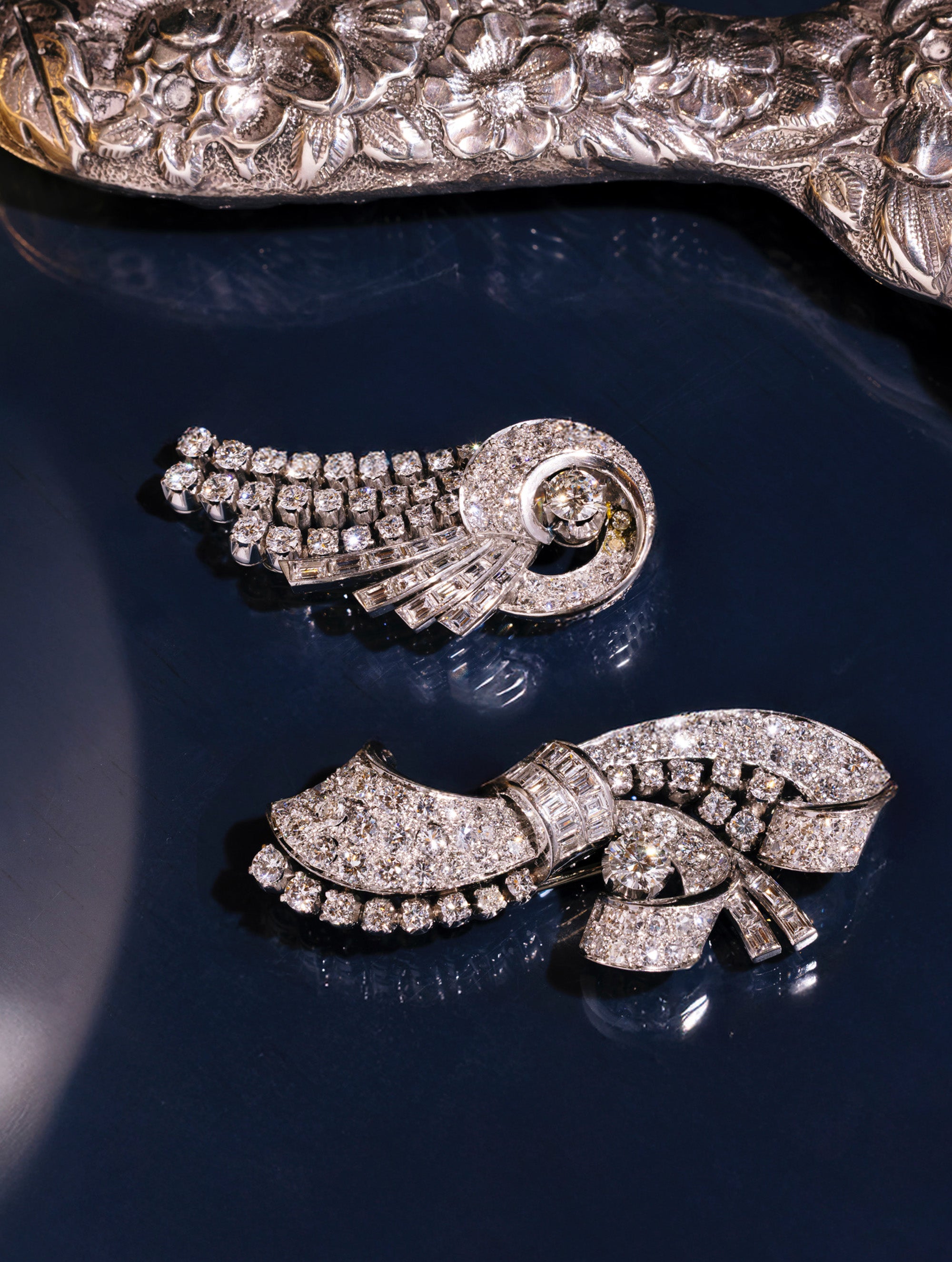 Transformable Diamond Brooch, circa 1950s