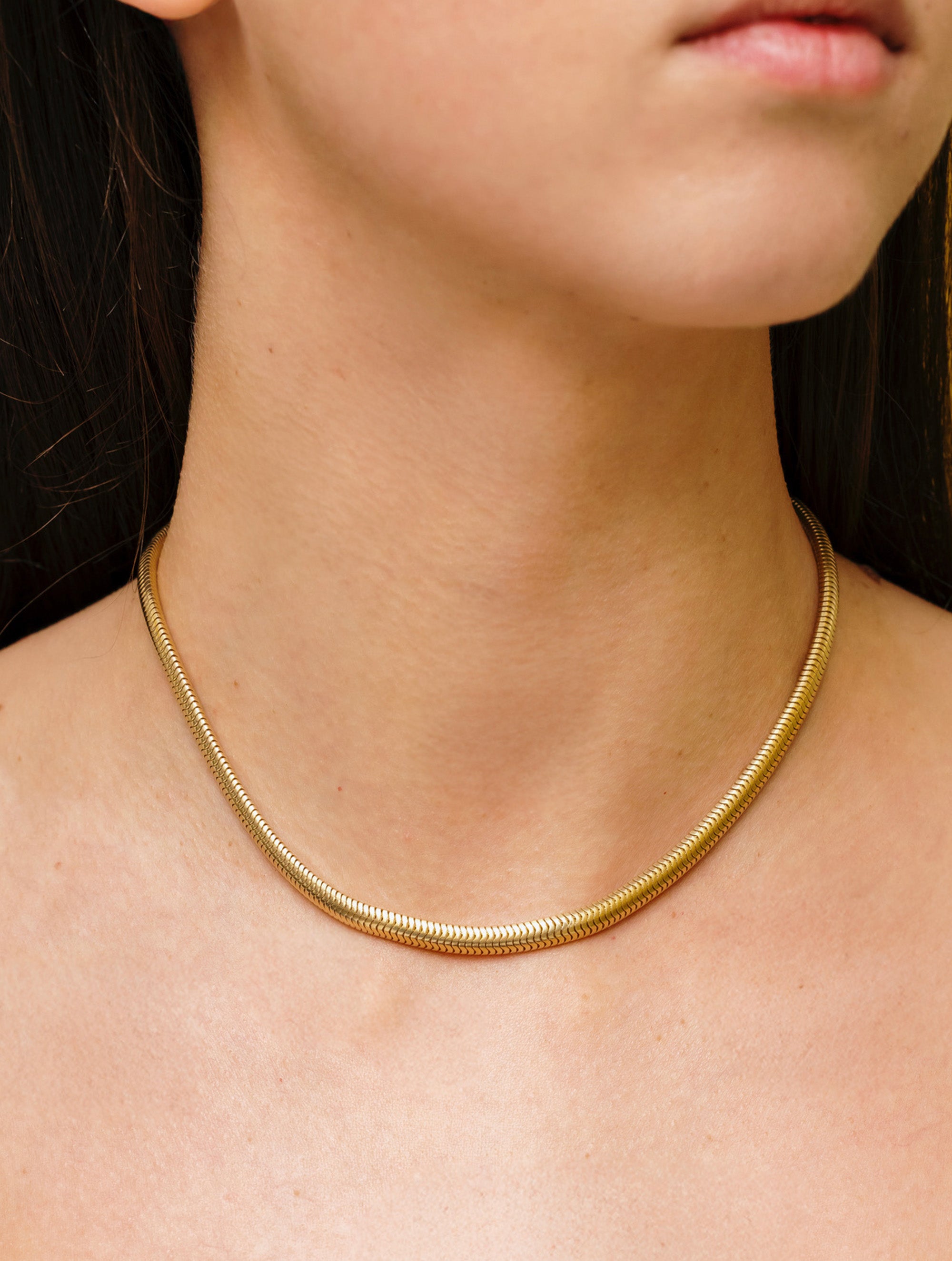 VINTAGE SNAKE TUBOGAS NECKLACE