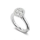 Diamond Halo Sloan Ring