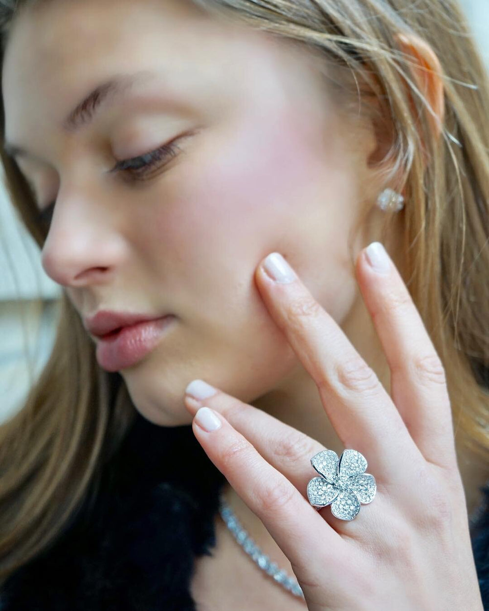 Plumeria Diamond Ring Briony Raymond New York