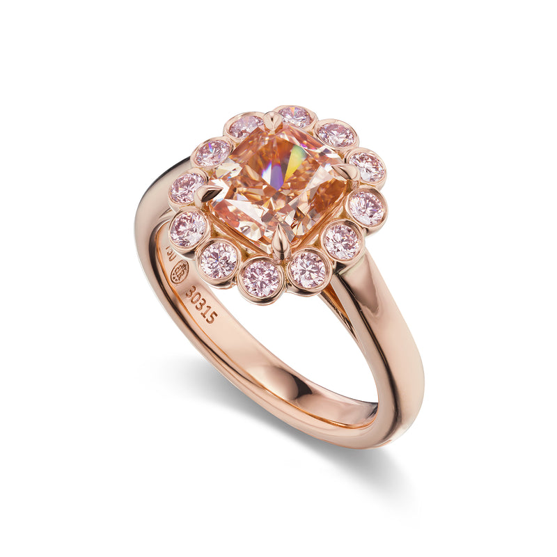 Plush Pink Diamond Ring