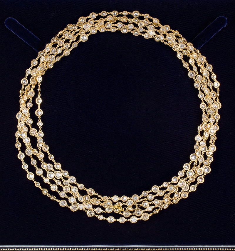 Aura Cascading Necklace, extra-long