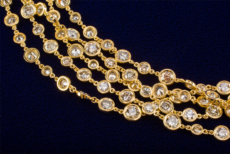 Aura Cascading Necklace, extra-long