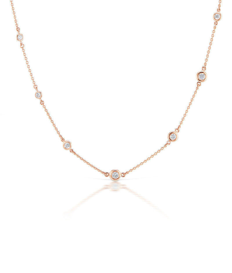 Aura Diamond Droplet Necklace