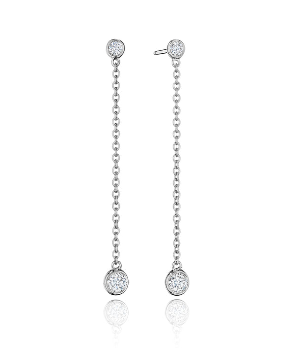 Aura Droplet Diamond Earrings