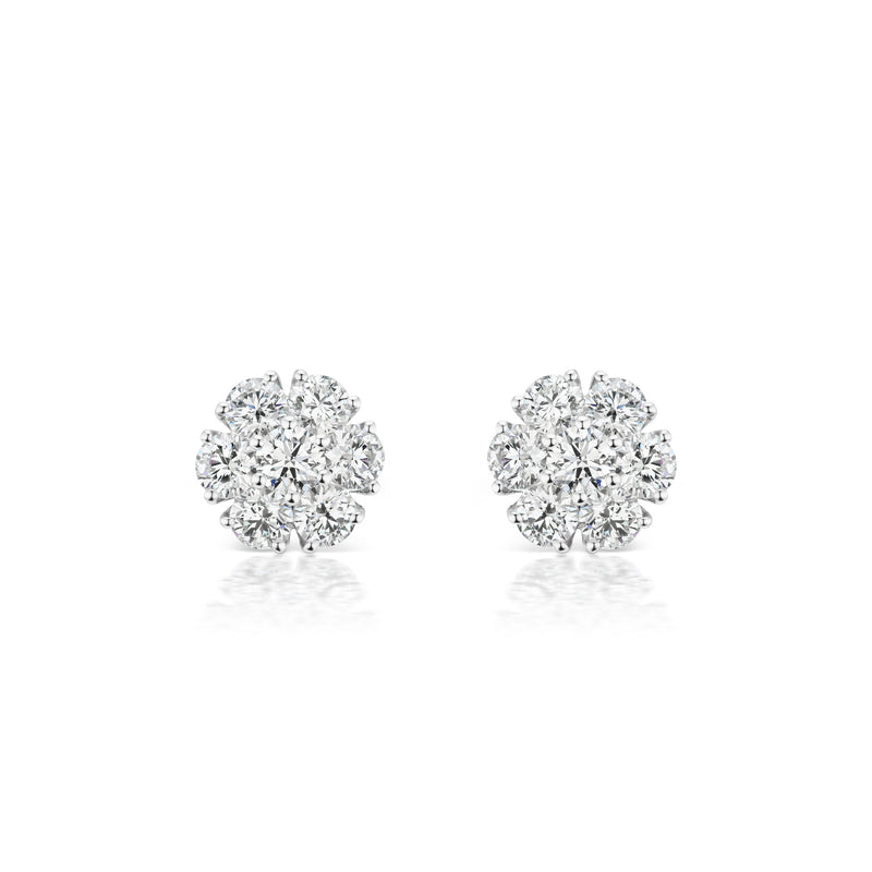 Posey Diamond Earrings, extra-small