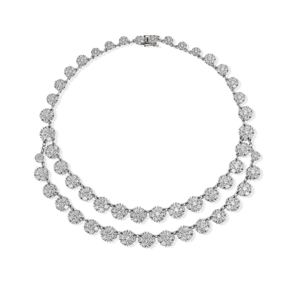 Posey Diamond Bouquet Necklace