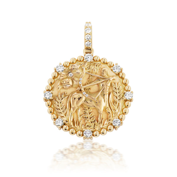 Classic Sagittarius Zodiac Medallion