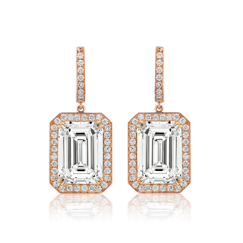 Constellation White Topaz & Diamond Earrings