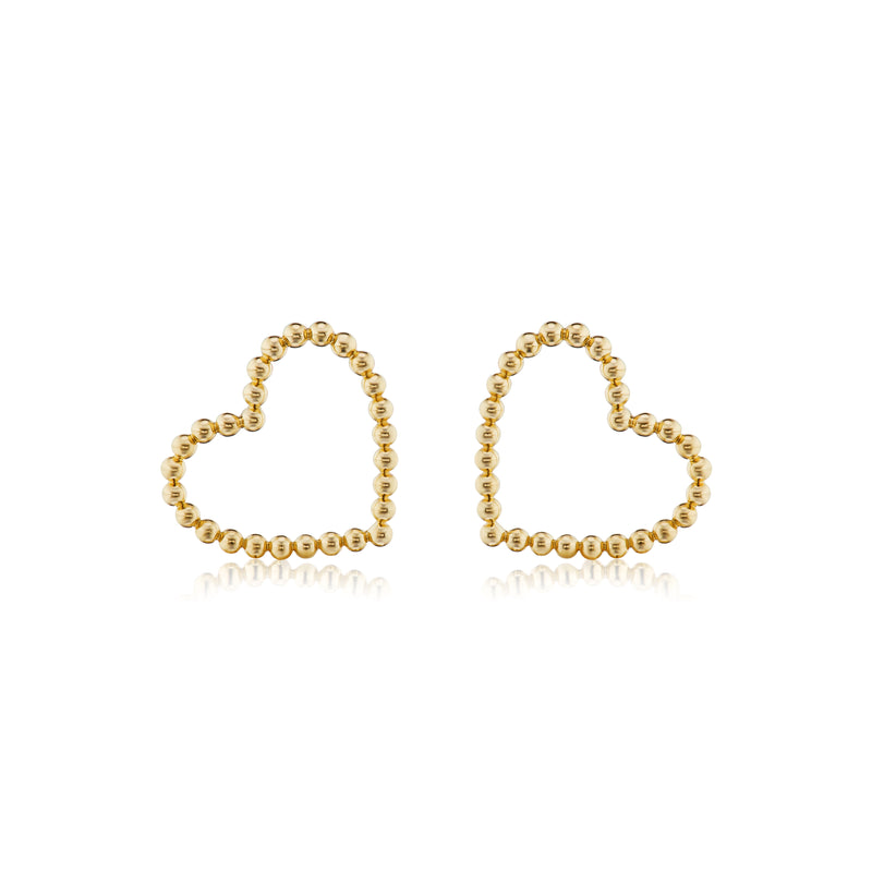 Confetti Sweetheart Earrings, Medium