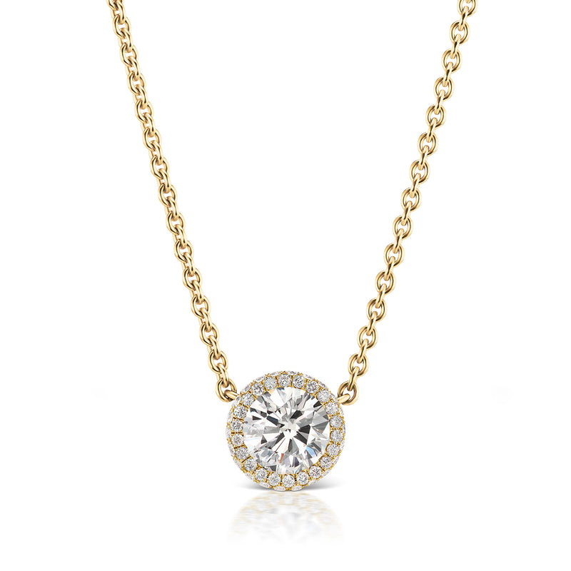 Double Halo Diamond Necklace – Adornment + Theory
