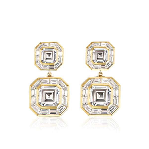 Regent Diamond Drop Earrings