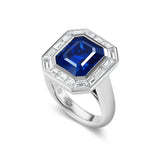 Regent Sapphire and Diamond ring