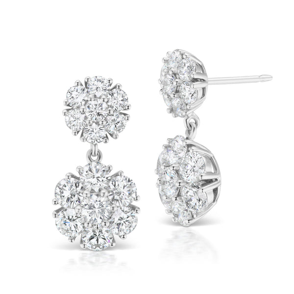 Posey Double Drop Diamond Earrings