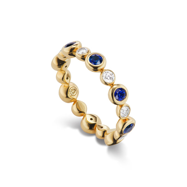Aura BonBon Sapphire & Diamond Eternity Ring, Large