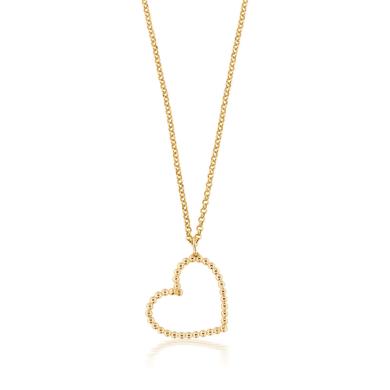 Sweetheart Locket with Diamond Detail in 14k Rose Gold