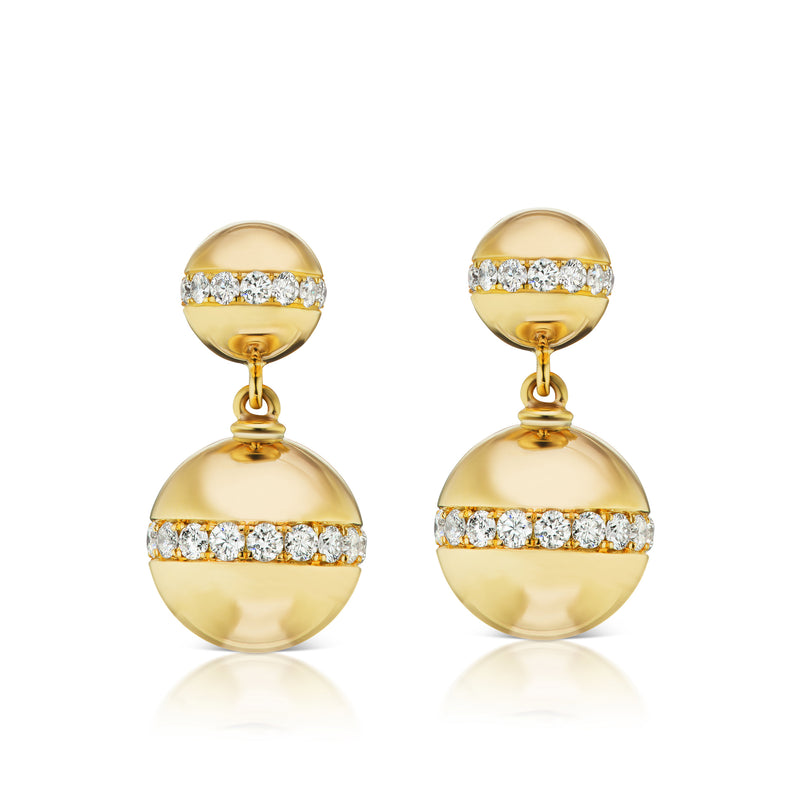 Aura Diamond Sphere Earrings