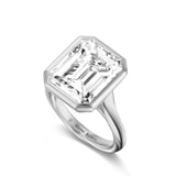 Emerald Cut Diamond Solitaire Regent Ring