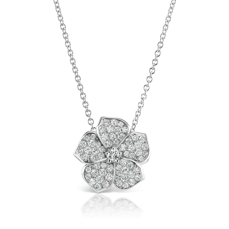 Frivole pendant, mini model 18K rose gold, Diamond - Van Cleef & Arpels