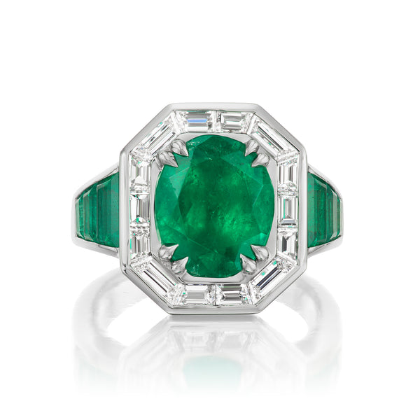 Chloe Emerald & Diamond Ring