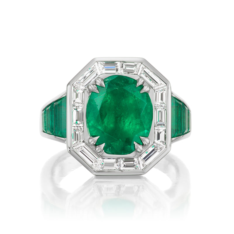 Chloe Emerald & Diamond Ring
