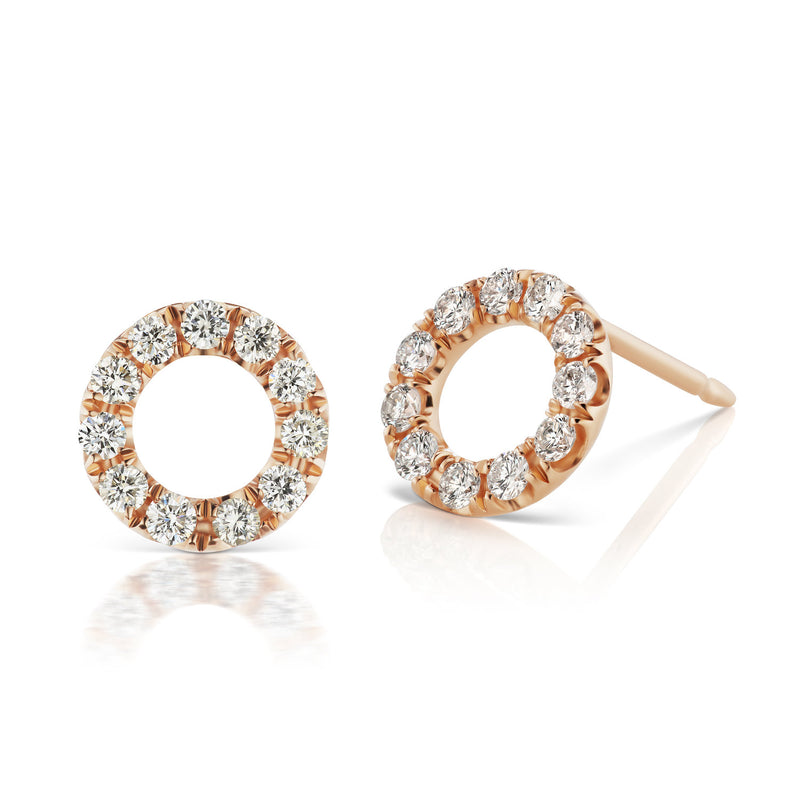 Halo Circlet Diamond Earrings