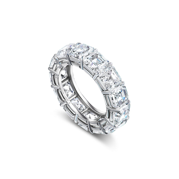 Asscher Cut Diamond Eternity Ring