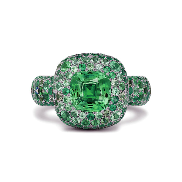 Emerald Scatter Kat Ring