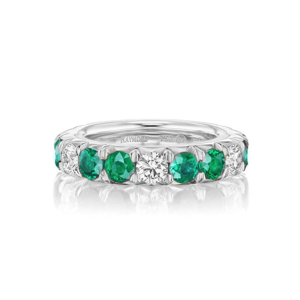 Étoile Emerald & Diamond Eternity Ring