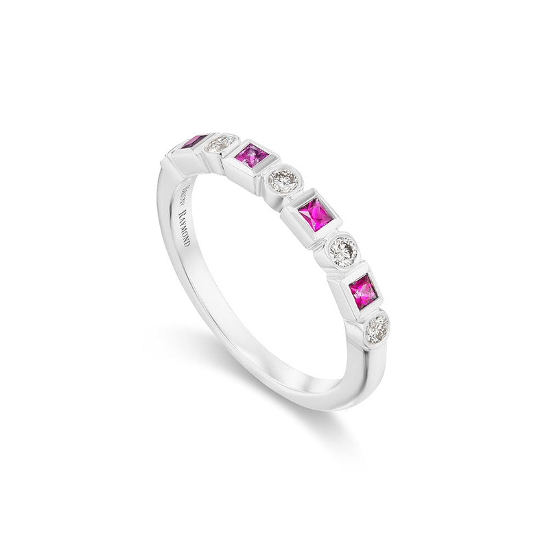 Aura Pink Sapphire & Diamond Ring
