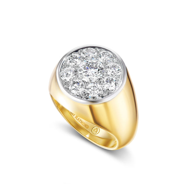 Sloan Diamond Surround Signet Ring